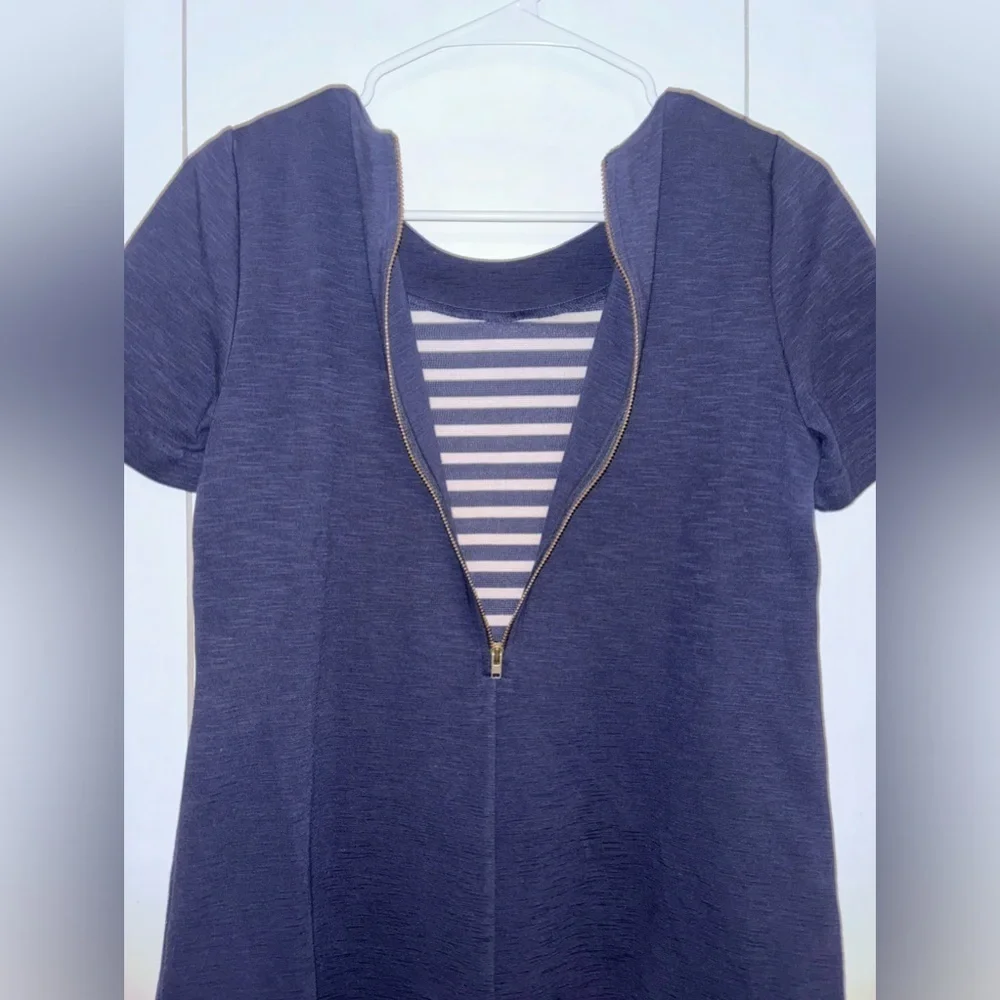 J. Crew striped front dress